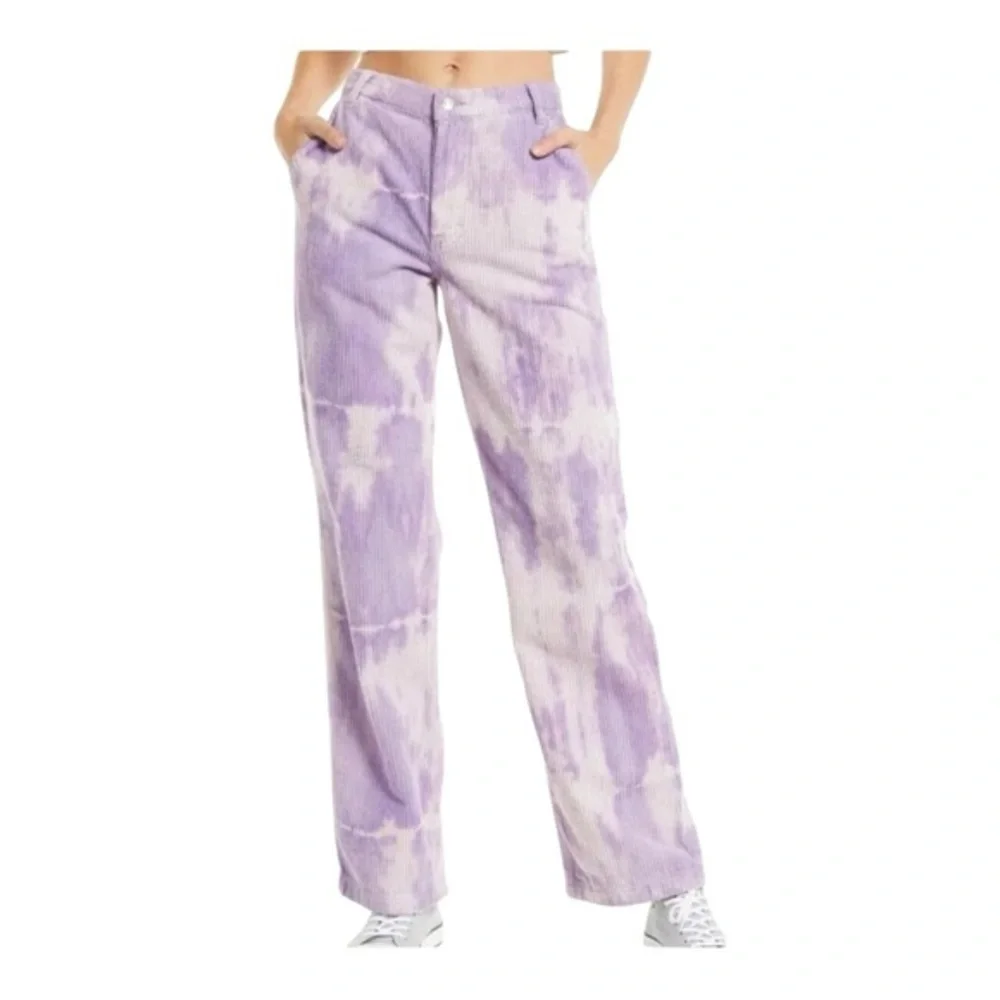 Free People Reese‎ Pitched Straight Corduroy Pant Size 30 Color Moonlit Orchid